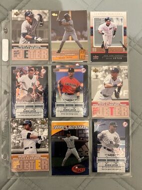 Derek Jeter Baseball Card Collection - NY Yankees
